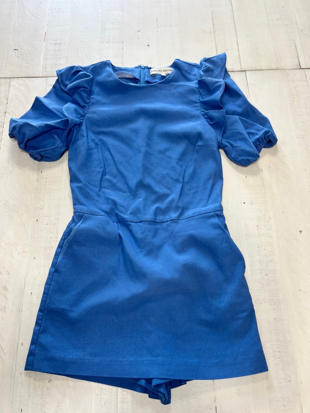 English Factory Romper XS/Current Style at Nordstrom